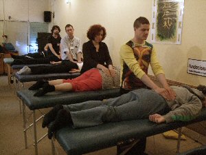 Practicas en un curso de Reiki